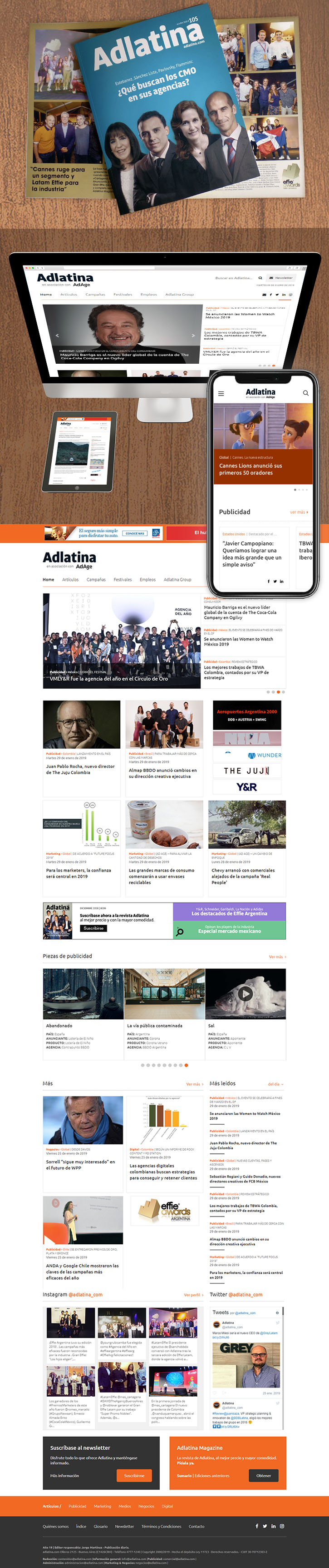 Adlatina app interior