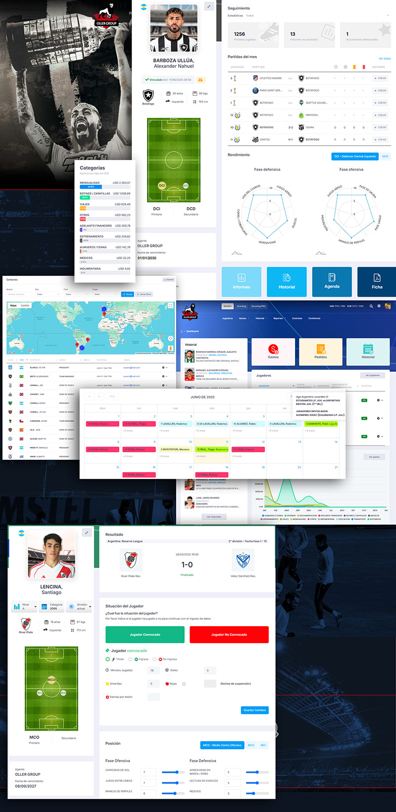 Oller Group app interior