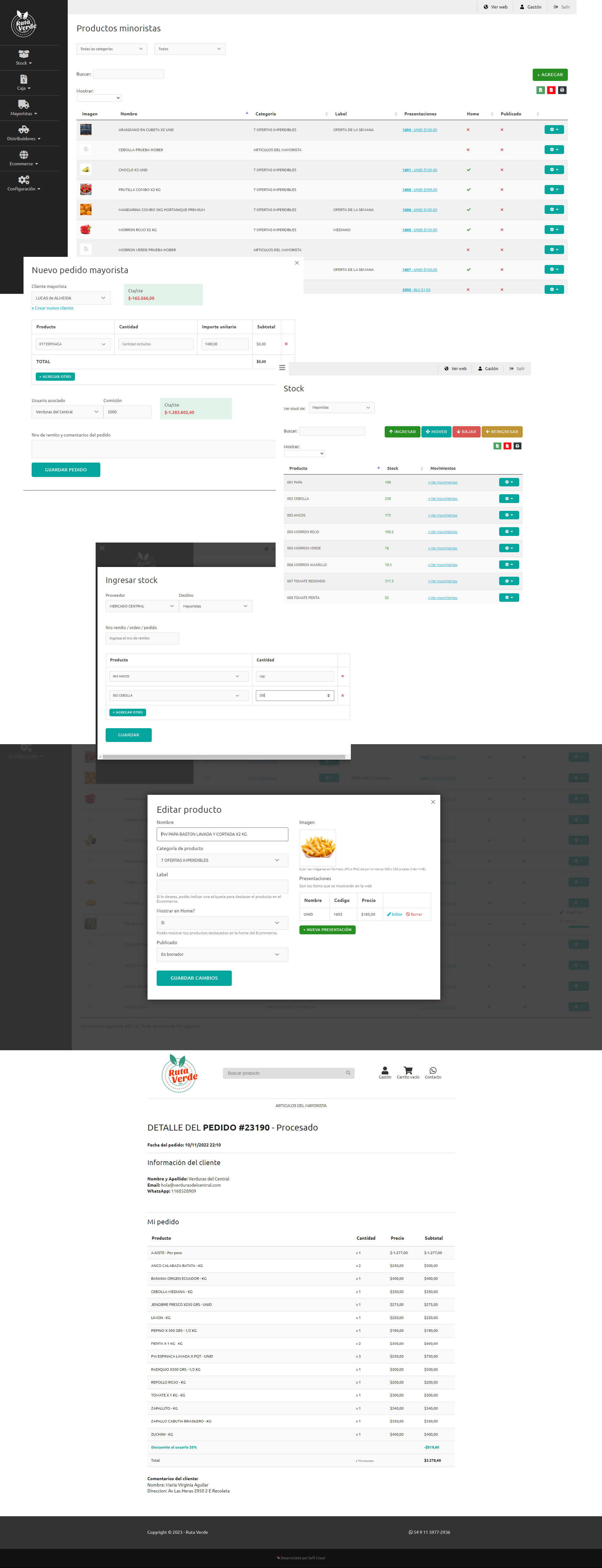 Ruta Verde app interior
