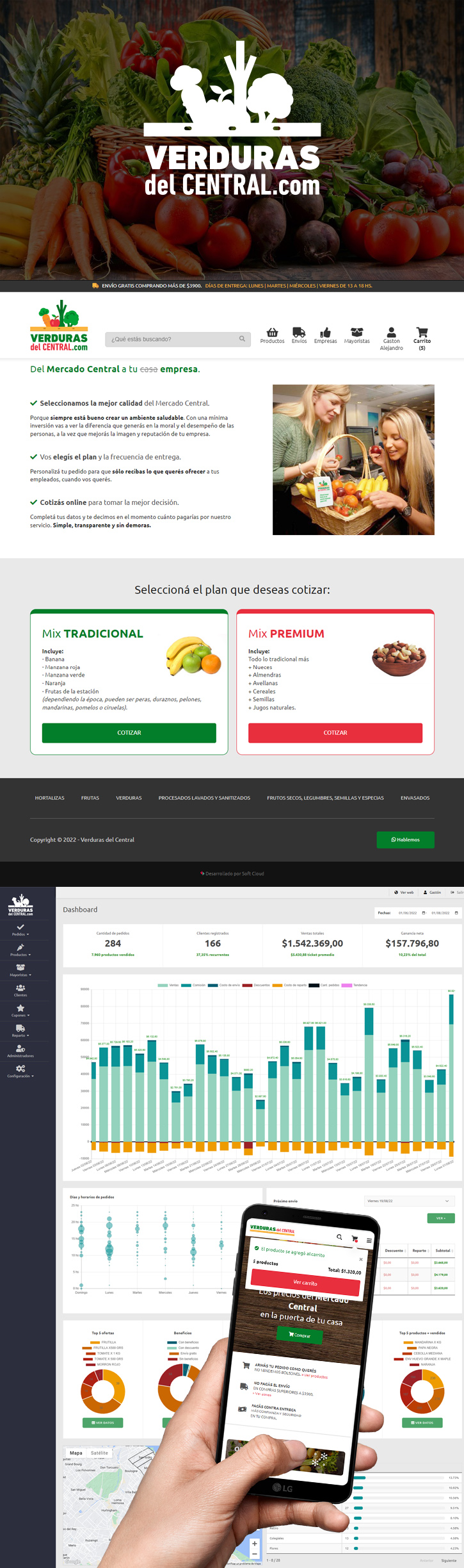 Verduras del Central app interior
